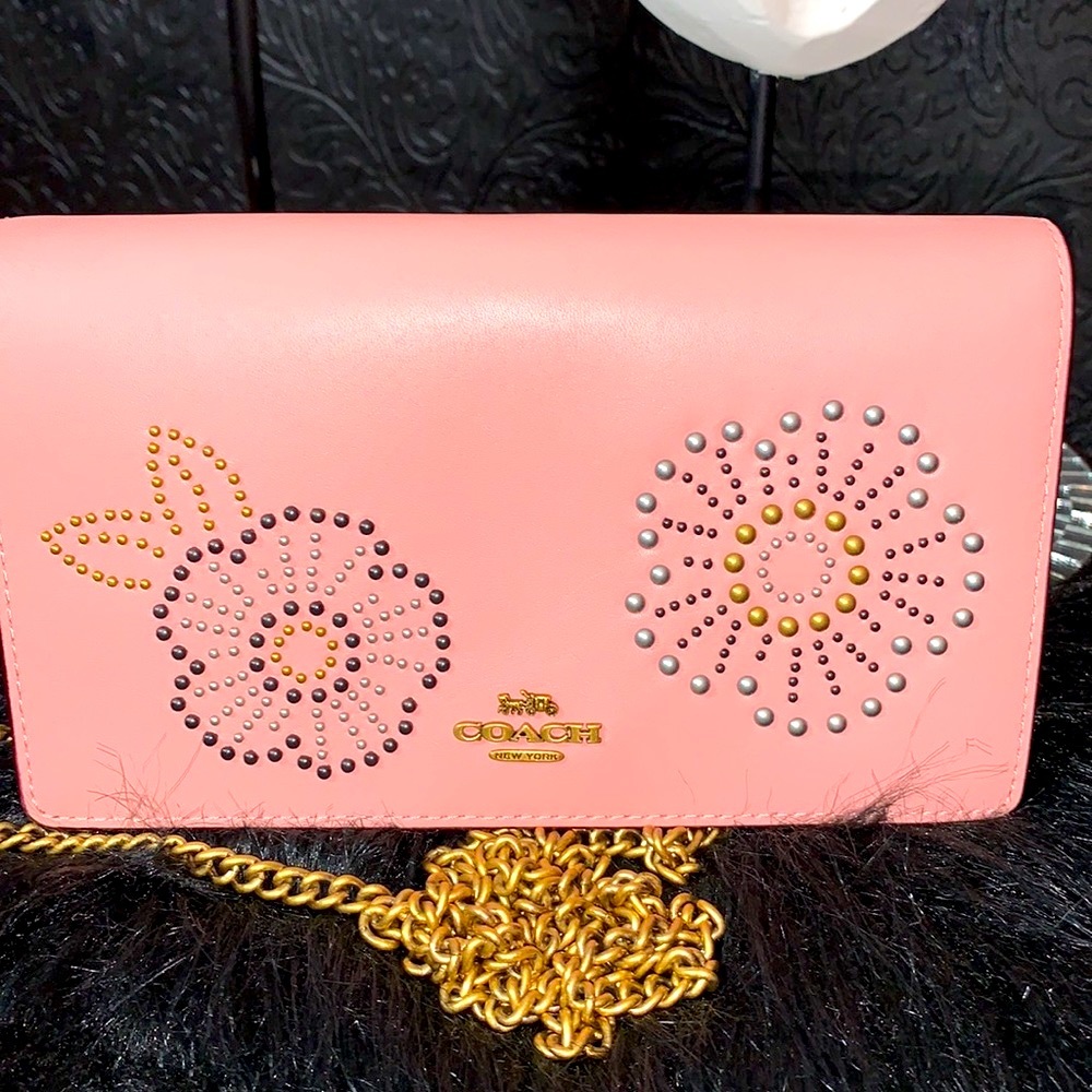 Coach Rose Rivet leather mini crossbody bag - Picture 2 of 15